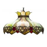 Victorian Slag Glass Light Fixture