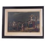 2 Lithogaphs - Mihaly Munkacsy Ecce Homo, Golgotha