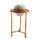 Vintage Replogle Globe and Wood Stand