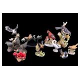 Bird Figurine Group w/ Sadek, Goebel, Lladro