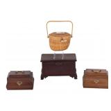 Mini Wood Chest, Jewelry Boxes, Nantucket Basket