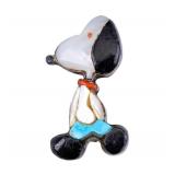 Native American Silver Snoopy Pin