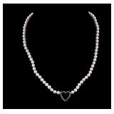 Sterling Pearl Necklace