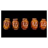 Carved Guan Yin Amber Beads