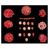 Coral Pieces and Beads for Jewelry Craft
