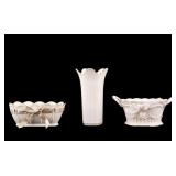 Lenox Vase and Decorative Bowls