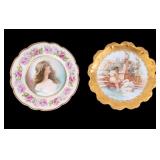 Pair of Limoges Hand Painted Plates