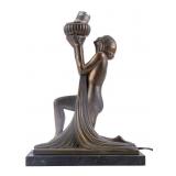 Art Deco Table Lamp After Guerbe