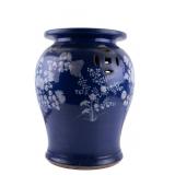Antique Chinese Blue Porcelain Garden Seat