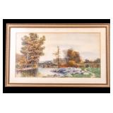 George Drake Watercolor Landscape of Nature