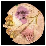 Earthenware Dish Sculpture, Signed