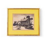 Thomas Hart Benton Pencil Signed Engraving