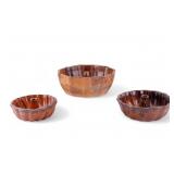 19th C Turks Head Bowls (3)