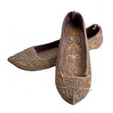Antique Ottoman Shoes/Slippers, Wire Thread