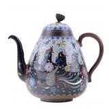 Antique Japanese Cloisonne Teapot