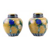Pair of Cloisonne Chinese Ginger Jars (2)