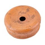 1880 Garfield Redware Spittoon, Rare, Signed