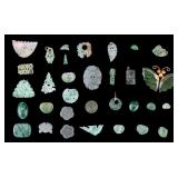 Carved Green Hardstone, Jade Butterfly