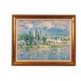 After Claude Monet "Thunderstorms" Oil Painting