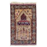 Hand-Knotted Prayer Rug