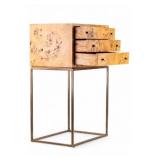 Brandt Burl Standing Petite Chest, MCM Style