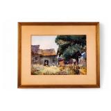 Henry Gasser Signed Nature Watercolor
