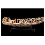 Chinese Natural Material Carving, Boat
