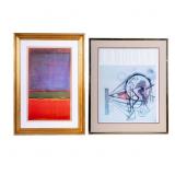Framed Museum Prints, Rothko and Kandinsky
