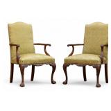Pair of Antique Ball and Claw Chippendale Chairs