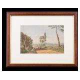 Anthony Copley Fielding (1787-1855) W/c Landscape