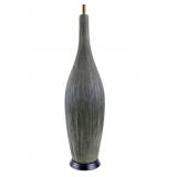 Mid Century Green Ceramic Art Lamp