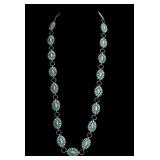 Vintage Native American Silver Concho Turquoise Be