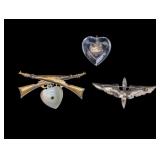 Sterling World War II Sweetheart Jewelry
