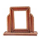 2 Sided Tramp Folk Art Swivel Frame