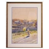 S.R. Burleigh Signed Original Watercolor