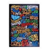 Framed Imagine by John Lennon Lyrics Poster