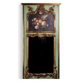 French Style Painting Mirror Ensemble Wall Plaque