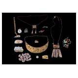 Hand Painted Shell, Stone, and Craft Jewelry