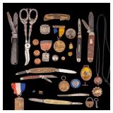 Vintage Medals and Pocket Knives