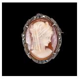 Victorian 800 Silver Cameo