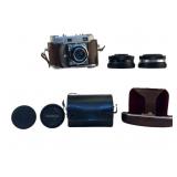 Kodak Retina IIIc Folding Camera & Yashikor Lenses