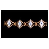 Rebajes Copper Enamel Mid-Century Bracelet
