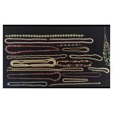 Pearl, Pearl Bead, Wood Bead, and Other Necklaces