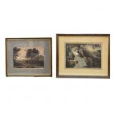 Antique Lithographs "Mercurio e Batto"