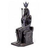19th C Bronze Neo-Egyptian Clock Topper