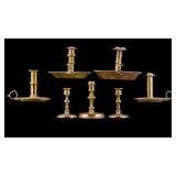 Antique Brass Candle Snuffer/Candle Sticks