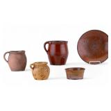 Collection of 19C Redware and Yelloware