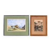 Original Signed Watercolors (2)