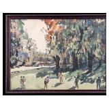 Edward Vance Warren (NY, b. 1881) Watercolor