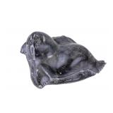 Signed Inuit Soapstone Walrus Sculpture